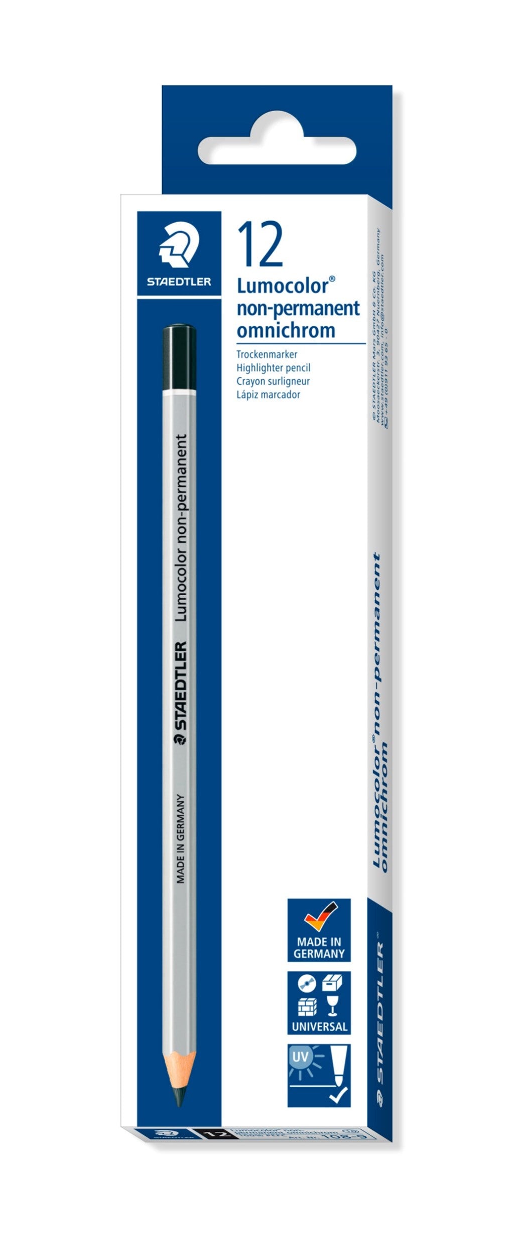 SP- PENCILS STAEDTLER 108-9 OMNICHROM BLACK  Special Order Only G30211