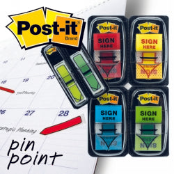 FLAGS POST-IT 680-SH4VA SIGN HERE VALUE PACK   G30710