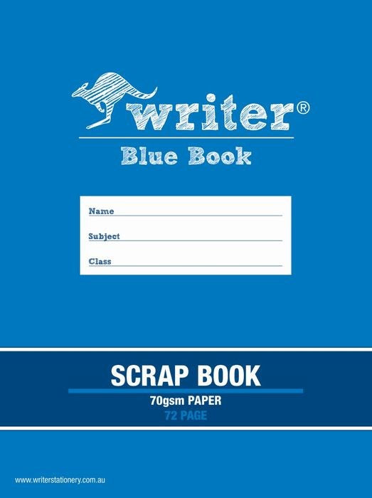 SCRAPBOOK WRITER 330X240MM PP BLUE BOOK 72PG 60GSM MINI   G31168