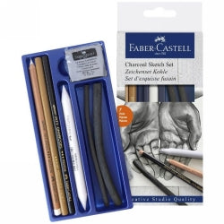 CHARCOAL SKETCH SET FABER PITT CLASSIC   G31291