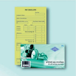 ENVELOPE ZIONS PRINTED PAY KRAFT S/SEAL PK50 BX10   G31504