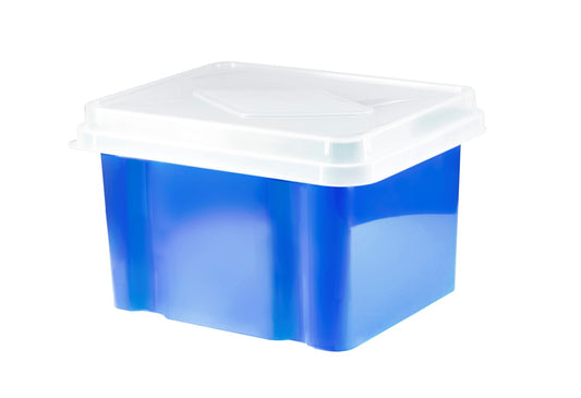 STORAGE BOX ITALPLAST 32L BLUEBERRY   G31856