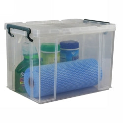 STORAGE BOX ITALPLAST STACKA 20L CLEAR (STACKABLE)   G31863