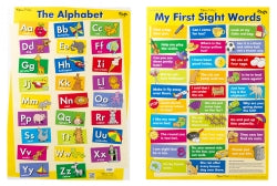 WALL CHART GILLIAN MILES The Alphabet/My First Sight Words   G32334