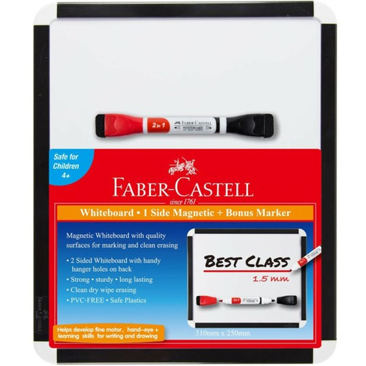 WHITEBOARD SET FABER-CASTELL MAGNETIC A4 + SINGLE MARKER   G32409