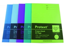 PROJECT BOOK PROTEXT 330X24 PP PLAIN/18MM DOTTED THIRDS 64PG   G32581