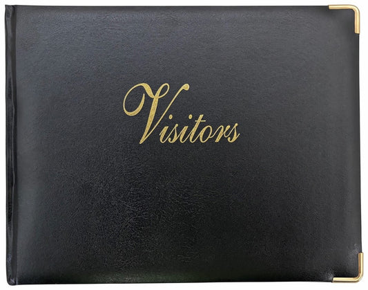 VISITORS BOOK 72 ZIONS GENERAL PURPOSE BLACK 129PG   G33704