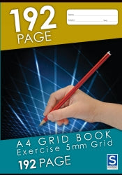 GRID BOOK SOVEREIGN A4 5MM GRID 192PG   G33748