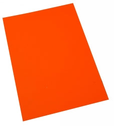 CARDBOARD QUILL 510X635MM 230GSM FLUORO ORANGE PK25   G34008