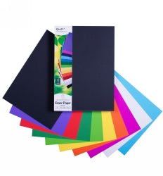 COVER PAPER QUILL A4 125GSM ASST COLOURS PK250   G34140