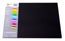 CARDBOARD QUILL A3 210GSM BLACK PK25   G34183