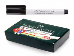 MARKER WHITEBOARD FABER-CASTELL CONNECTOR BLACK BX10   G34278