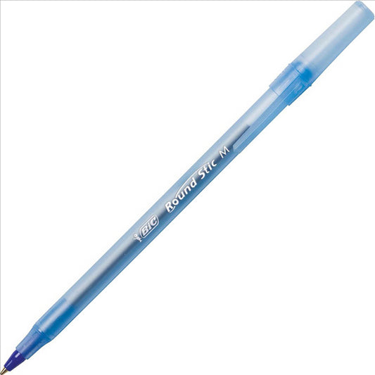 PENS BIC ROUND STIC MED BLUE 20120   G34641