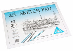 SKETCH PAD QUILL A3 110GSM CARTRIDGE ACID FREE 30LF   G35052