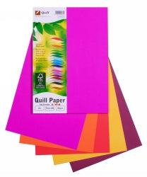 COPY PAPER QUILL A4 80GSM HOT COLS ASST PK100   G35065