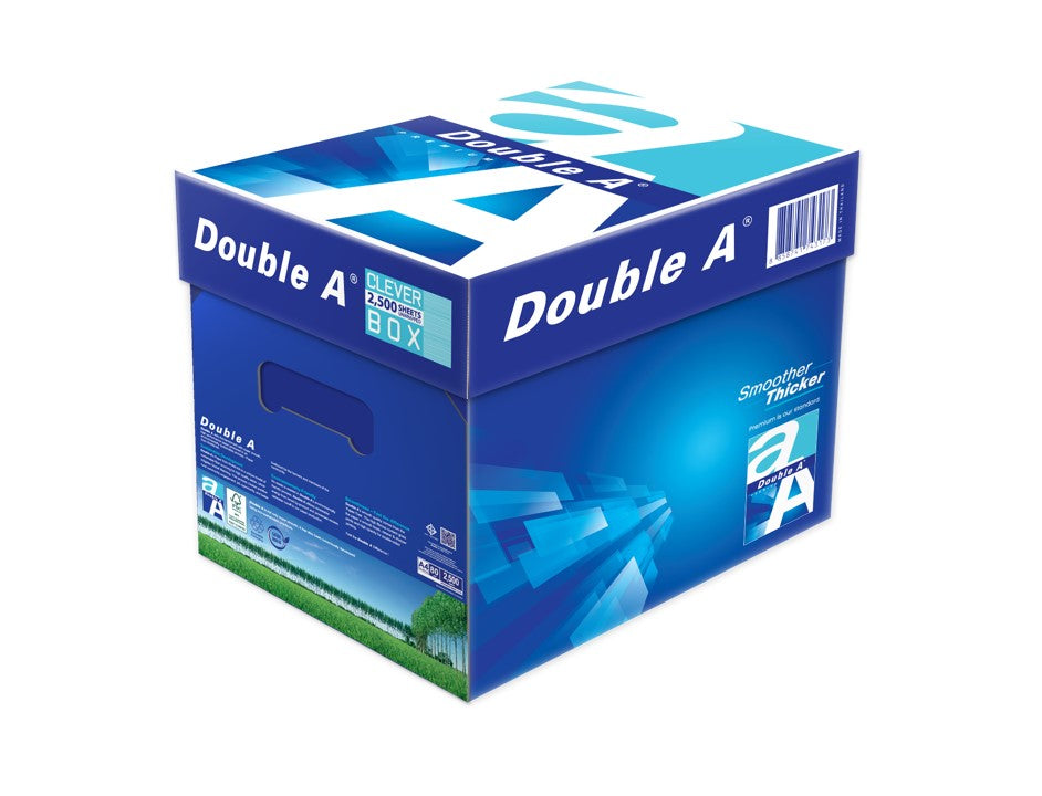 COPY PAPER DOUBLE A A4 FSC 80GSM WHITE CLEVERBOX 2500SHTS   G35090F