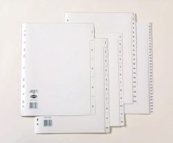 DIVIDERS MARBIG A4 PP 1-5 TAB WHITE   G35121