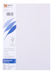 PAPER QUILL A4 VELLUM TRANSLUCENT 90GSM PK25   G35754