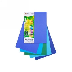 COPY PAPER QUILL A4 80GSM COLD COLS ASST PK100   G36532