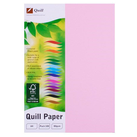 COPY PAPER QUILL A4 80GSM MUSK PK100   G36577