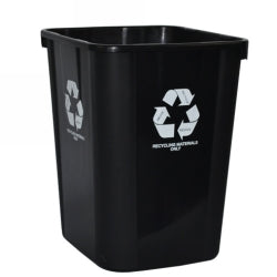 BIN ITALPLAST 32L 320X360X400MM RECYCLING MATERIALS ONLY BLACK   G36652