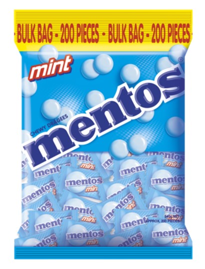 CONF MENTOS 540GM PILLOWPACK MINT 200PCE   G36742