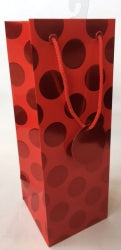 GIFT BAG OZCORP BOTTLE FOIL DOT RED   G36826