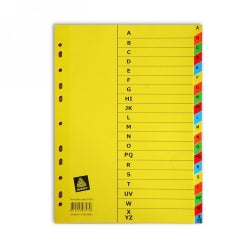 DIVIDERS AVERY A4 MANILLA BRIGHT PRINTED A-Z   G37146