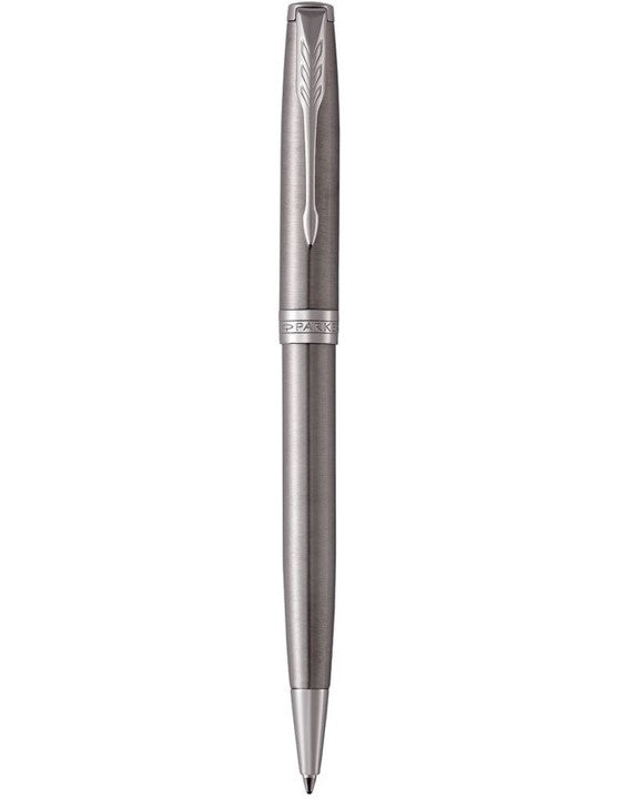 PEN PARKER SONNET STAINLESS STEEL CHROME TRIM BALLPOINT STAINLESS STEEL   G37566