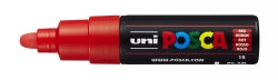 MARKER POSCA 4.5MM PC7M BOLD BULLET TIP RED   G37652