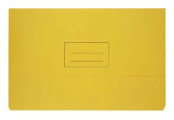 DOCUMENT WALLET BANTEX FC BOARD 240GSM YELLOW   G37767