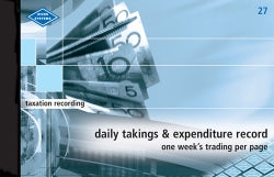 DAILY TAKINGS & EXPENDITURE RECORD ZIONS 27   G38039