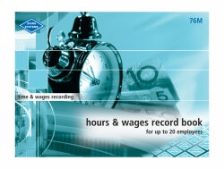 HOURS & WAGES RECORD BOOK ZIONS 76M MED   G38078