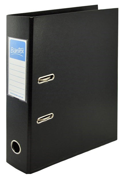 LEVER ARCH FILE BANTEX A4 PP 70MM BLACK   G38388