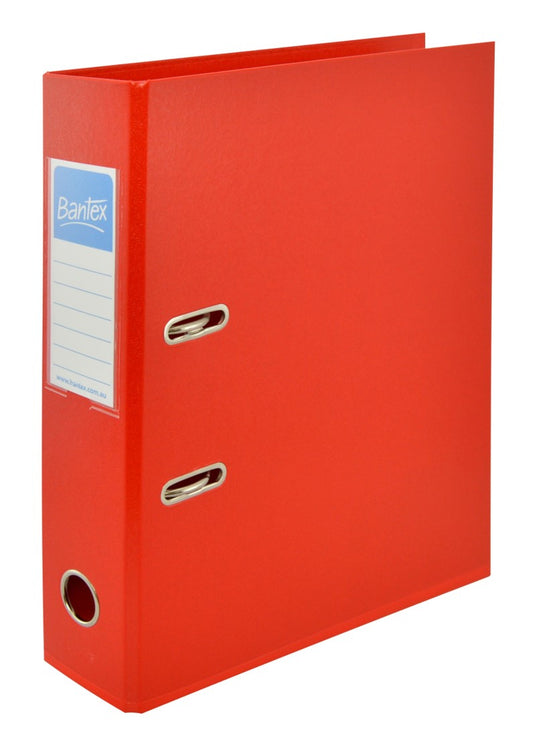 LEVER ARCH FILE BANTEX A4 PP 70MM RED   G38391