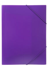 DOCUMENT WALLET MARBIG A4 SOFT TOUCH BRIGHTS PURPLE   G38682