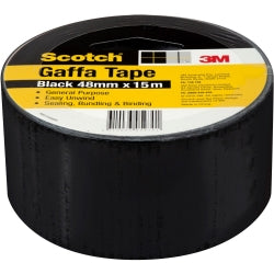 TAPE SCOTCH 48MMX15M UTILITY GAFFA BLACK   G39533