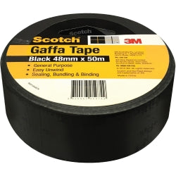 TAPE SCOTCH 48MMX50M UTILITY GAFFA BLACK   G39536