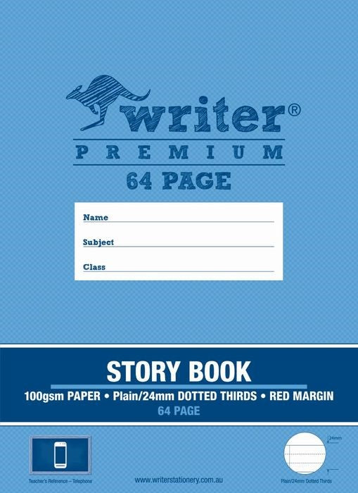 STORY BOOK WRITER PREMIUM 1/2 PLAIN 1/2 24MM DOT 1/3+MARGIN 64PG TELEPHONE   G39589