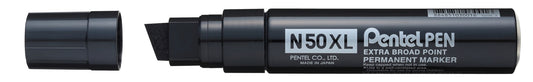 MARKER PENTEL 10.0-17.0MM PERMANENT & WATERPROOF N50XL BLACK BX6   G39876