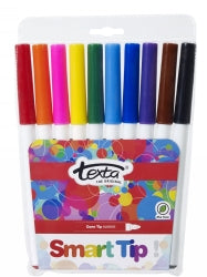 MARKER TEXTA SMART TIP ASST WLT10   G39978