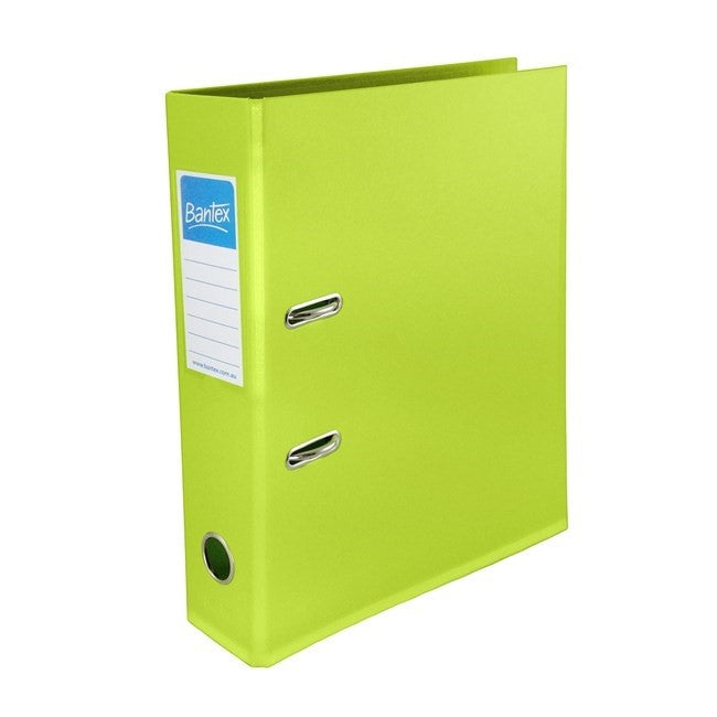 LEVER ARCH FILE BANTEX A4 70MM FRUIT LIME   G40147