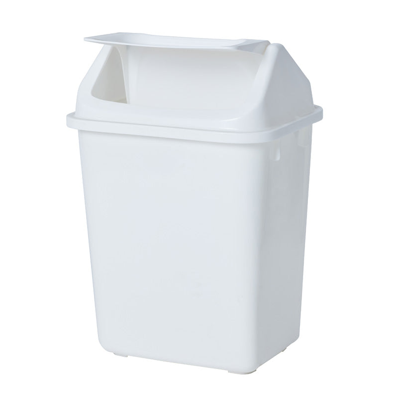 BIN COMPASS 38L RECTANGULAR WHITE PUSH   G40742