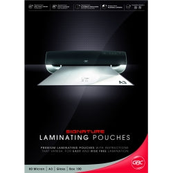 LAMINATING POUCHES GBC SIGNATURE A3 80 MICRON PK100   G41119