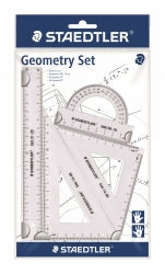 GEOMETRY SET STAEDTLER 569 4 PIECE CLEAR   G41287