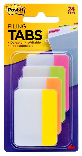 TABS DURABLE POST-IT 686-PLOY PINK/LIME/ORANGE/YELLOW   G41463