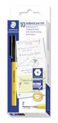 PEN STAEDTLER BP STICK 430 FINE BLACK   G41693