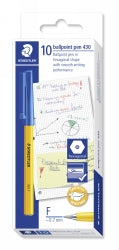 PEN STAEDTLER BP STICK 430 FINE BLUE   G41694