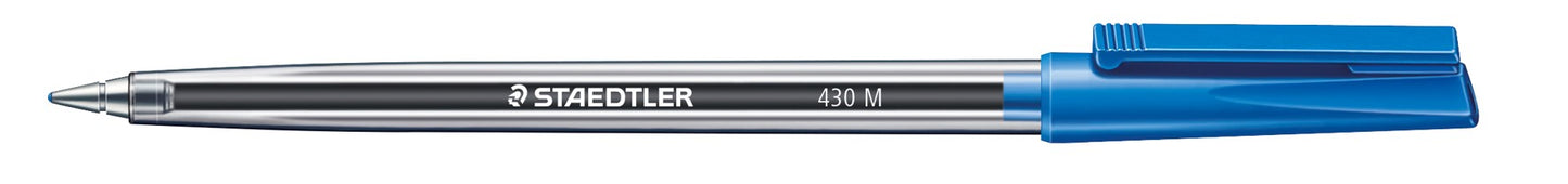 PEN STAEDTLER BP STICK 430 MED BLUE   G41697