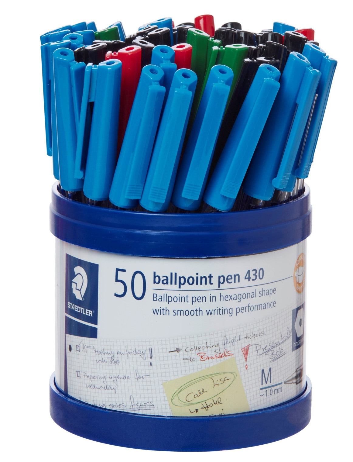 PEN STAEDTLER BP STICK 430 MED ASST CUP50   G41705